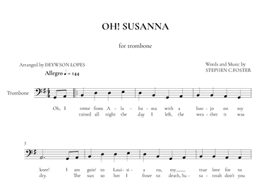 Oh! Susanna (arr. Deywson Lopes)