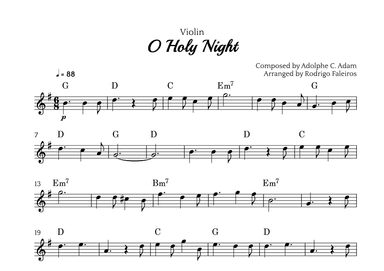 O Holy Night (arr. Rodrigo Faleiros)