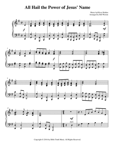 All Hail The Power of Jesus Name (arr. Bill Westin)