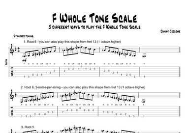 F Whole Tone Scale (5 Ways to Play)