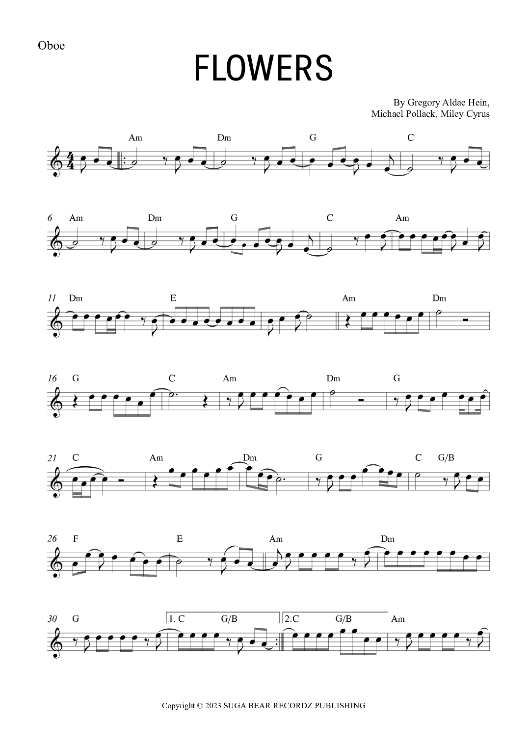 Flowers (arr. Gabriel Oliveira)