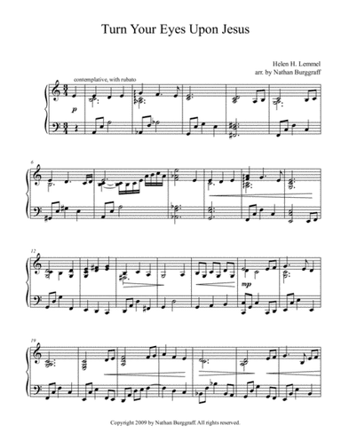 Turn Your Eyes Upon Jesus (arr. Nathan Burggraff)