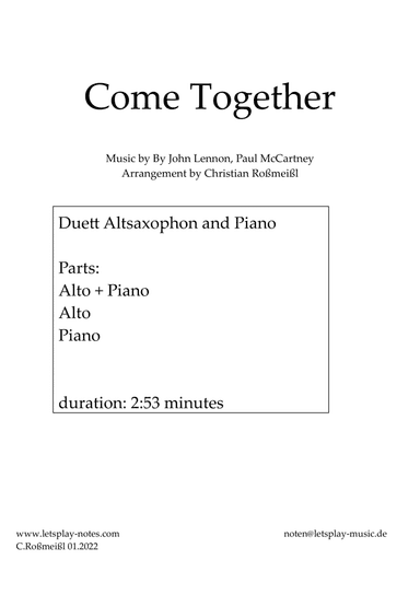 Come Together (arr. Christian Roßmeißl)