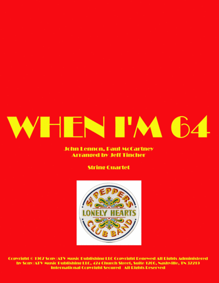 When I'm Sixty-four (arr. Jeff Tincher)