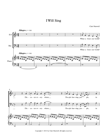 I Will Sing