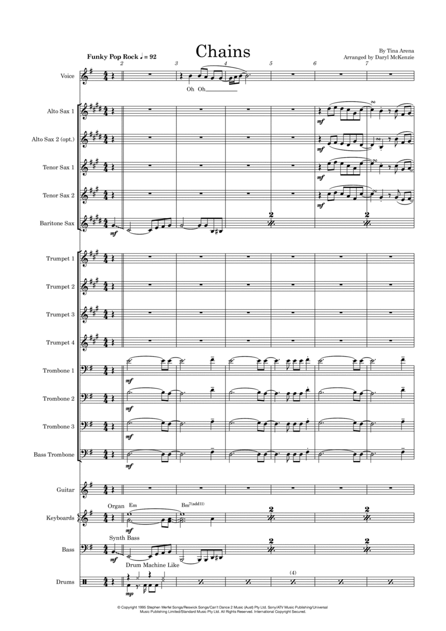 Chains (arr. Daryl McKenzie)
