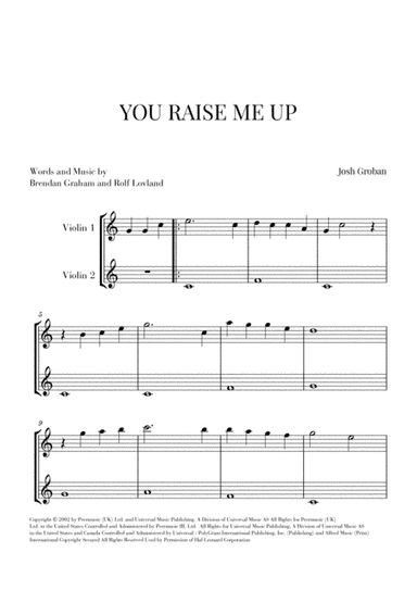You Raise Me Up (arr. Cadenza Editions)