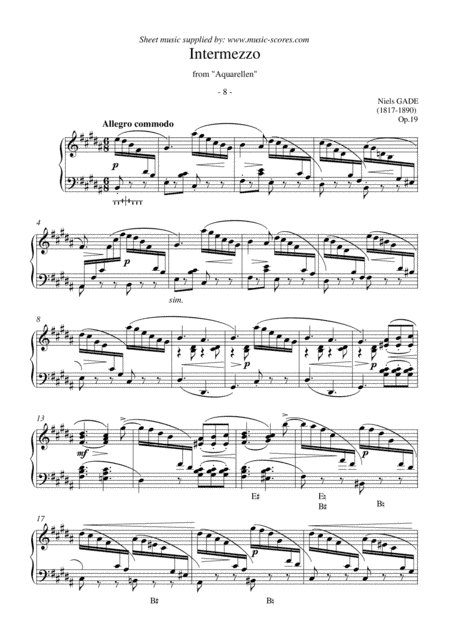 Intermezzo from Aquerellen - Harp (arr. Anne L Christopherson GRSM ARCM)