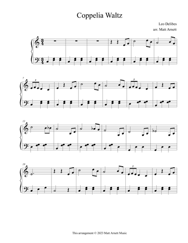 Waltz from Coppelia (arr. Matt Arnett)