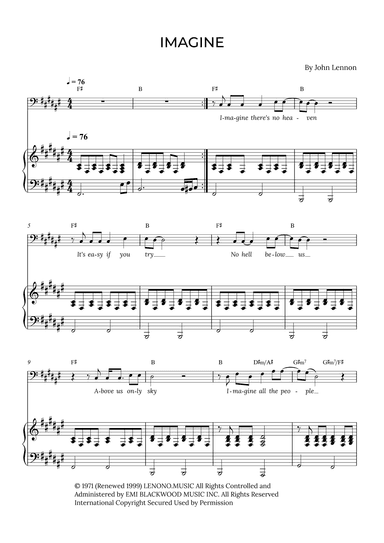 Imagine (arr. Alex Nunes Rodrigues)