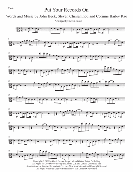 Put Your Records On (arr. Kevin Busse)