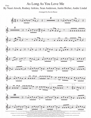 As Long As You Love Me (arr. Kevin Busse)
