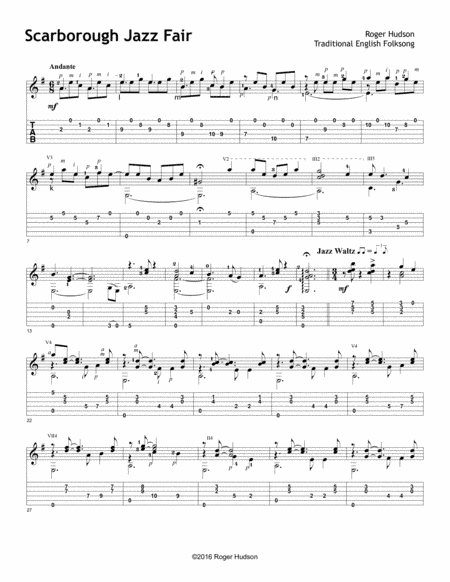 Scarborough Jazz Fair (arr. Roger Hudson)