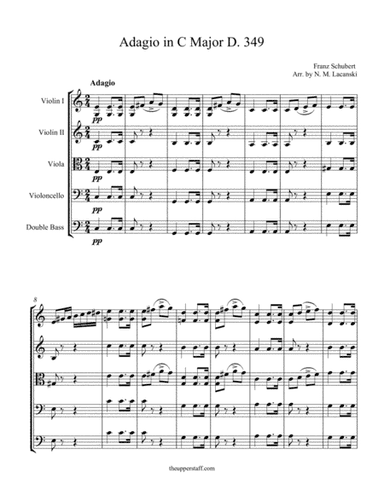 Adagio in C Major D. 349 (arr. Nick Lacanski)