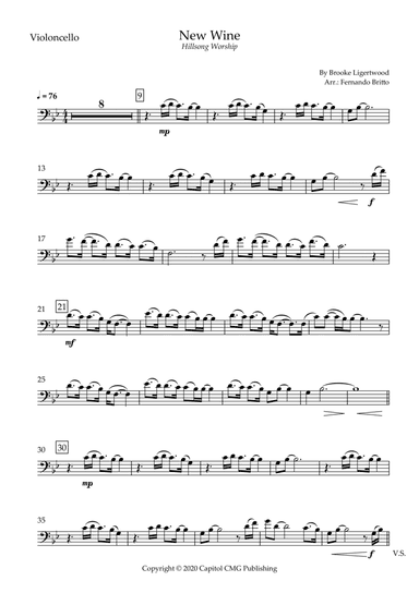 New Wine (arr. Fernando Britto)