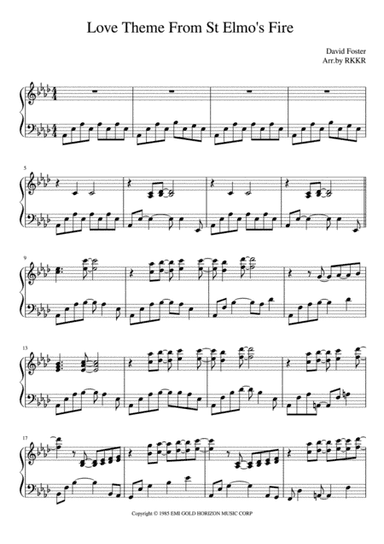 Love Theme From "st. Elmo's Fire" (arr. RKKR)