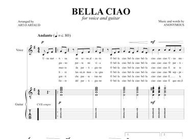 Bella Ciao (arr. Art.o Artaud)