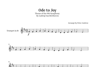 Ode to Joy (arr. Peter Andrew)