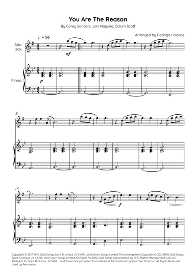 You Are The Reason (arr. Rodrigo Faleiros)