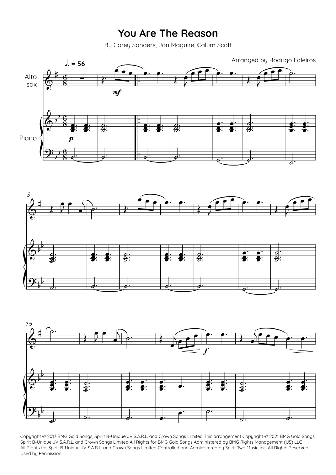 You Are The Reason (arr. Rodrigo Faleiros)