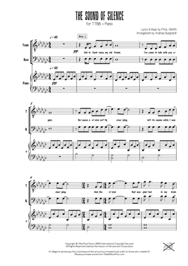 The Sound Of Silence (arr. Andreas Burghardt)