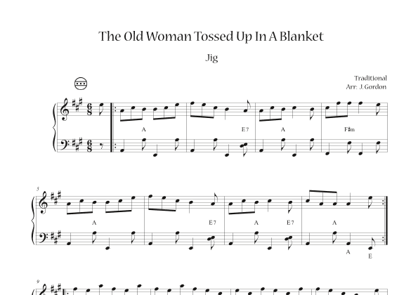 The Old Woman Tossed Up In A Blanket (arr. Julia Gordon)