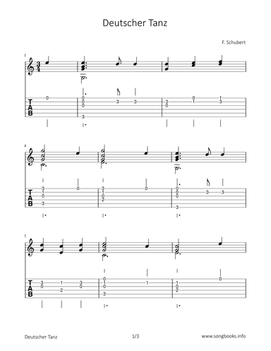 Deutscher Tanz (arr. Bettina Schipp)