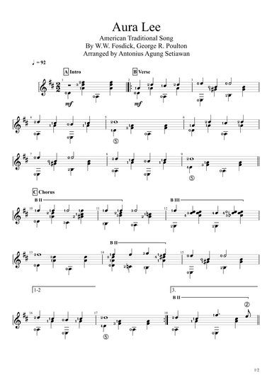 Aura Lee (arr. Antonius Agung Setiawan)