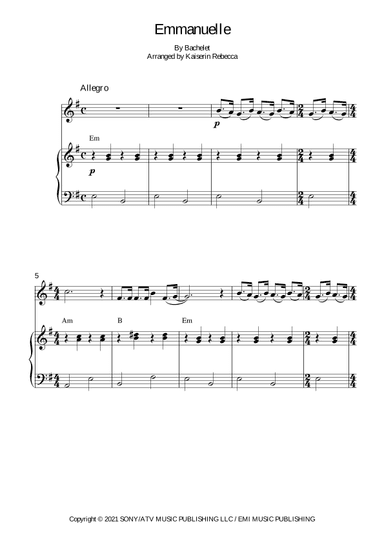 Emmanuelle (arr. Kaiserin Rebecca)