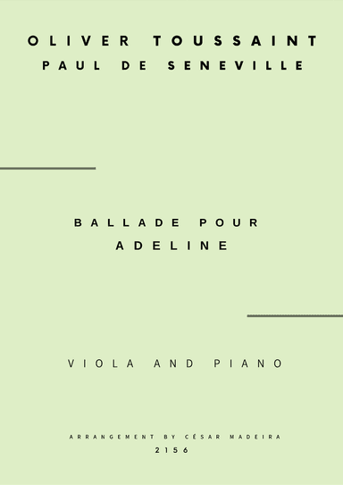 Ballade Pour Adeline (arr. César Madeira)