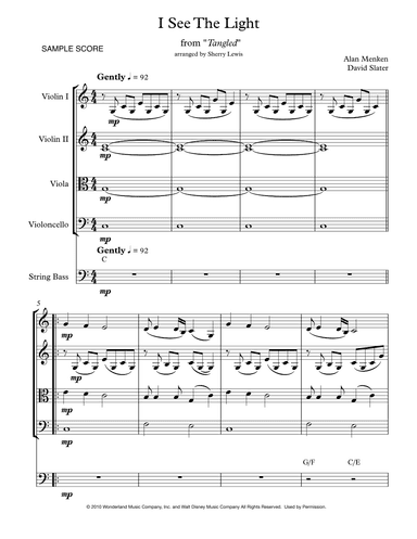 I See The Light (arr. Sherry Lewis)
