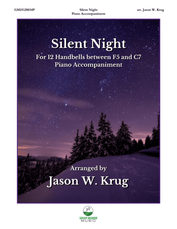 Silent Night (piano accompaniment to 12 handbell version) (arr. Jason W. Krug)
