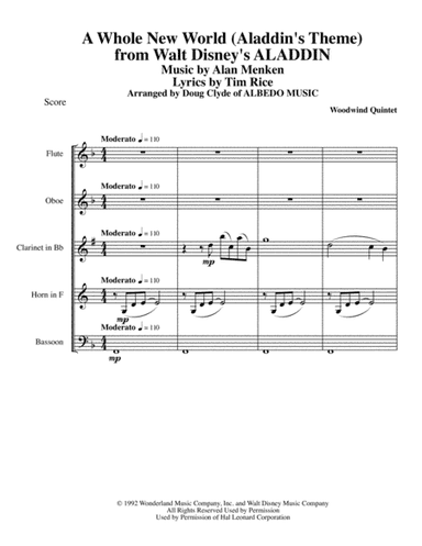 A Whole New World (from 'Aladdin') (arr. Doug Clyde)