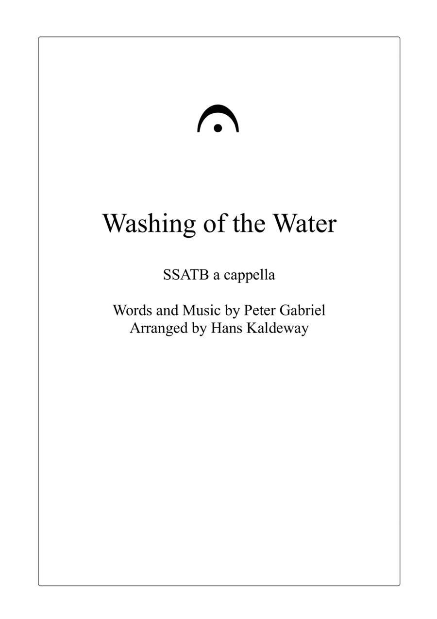 Washing Of The Water (arr. Hans Kaldeway)