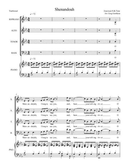 Shenandoah (arr. Greg Gunther)