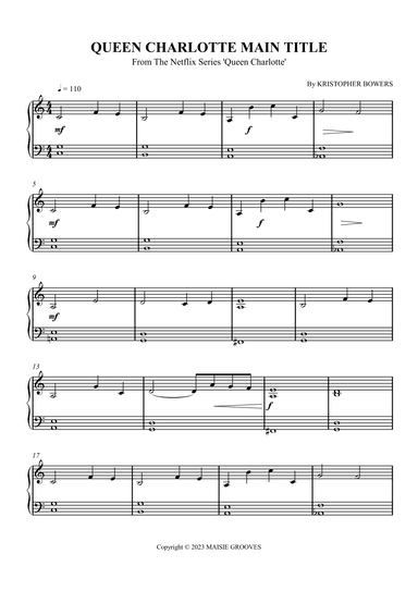 Queen Charlotte Main Title (arr. SCMusic)