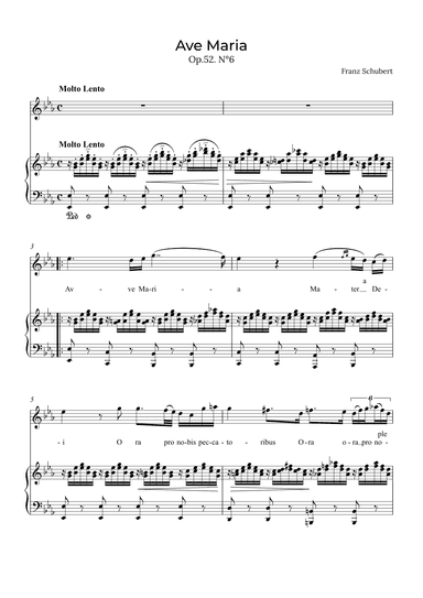 Ave Maria Schubert - Contralto in Eb (arr. Alex Nunes Rodrigues)