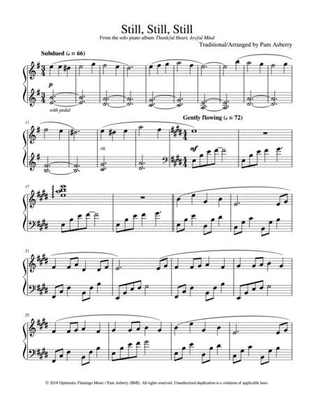 Still, Still, Still (arr. Pam Asberry)