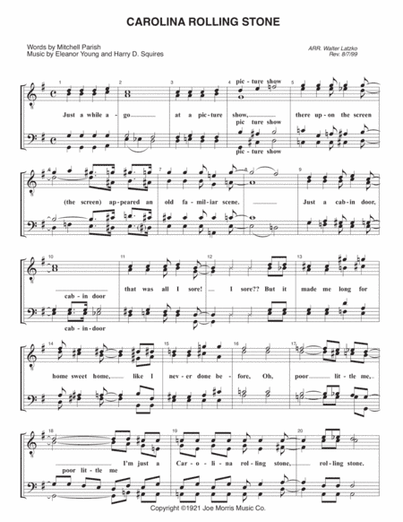 Carolina Rolling Stone (arr. Walter Latzko)