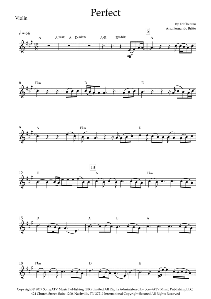 Perfect (arr. Fernando Britto)