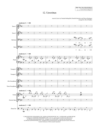 Unwritten (arr. David Maddux)