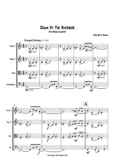Down By The Riverside - String Quartet (arr. Katie Brown)