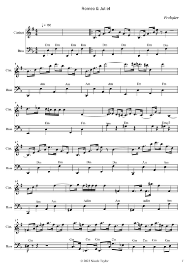 Romeo and Juliet (arr. Nicole Taylor)