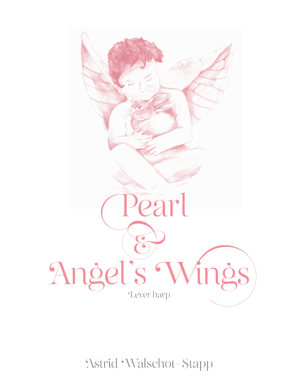 Pearl and Angels Wings - Lever Harp