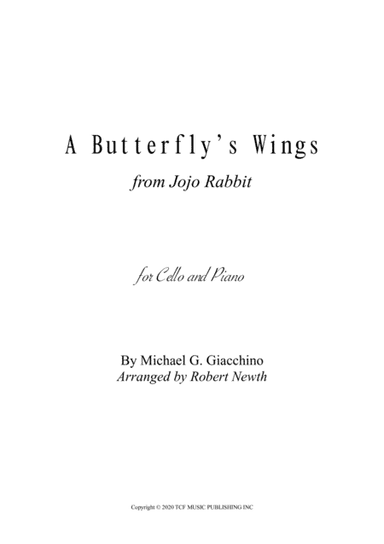 Butterfly's Wings (arr. Robert Newth)