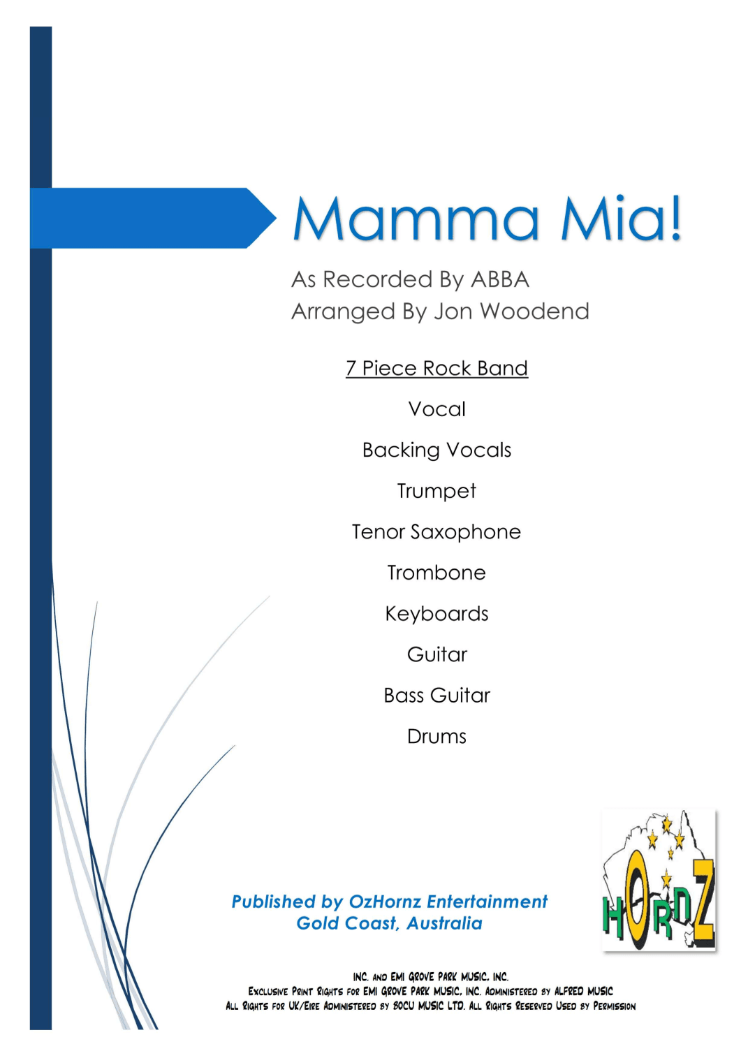 Mamma Mia (arr. Jon Woodend)