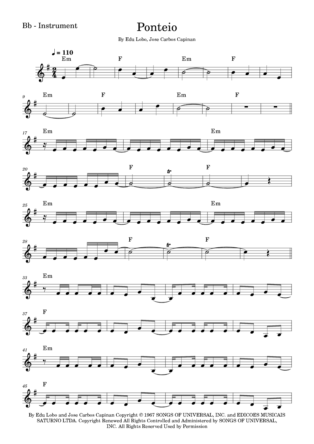 Ponteio (arr. Fabio Eduardo de Oliveira)