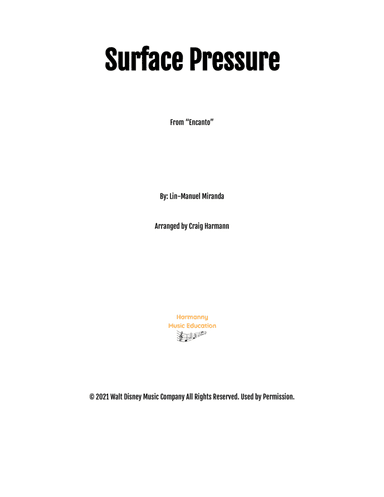Surface Pressure (arr. Craig Harmann)