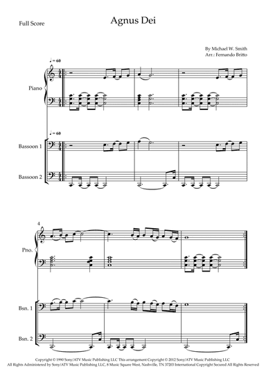 Agnus Dei (arr. Fernando Britto)