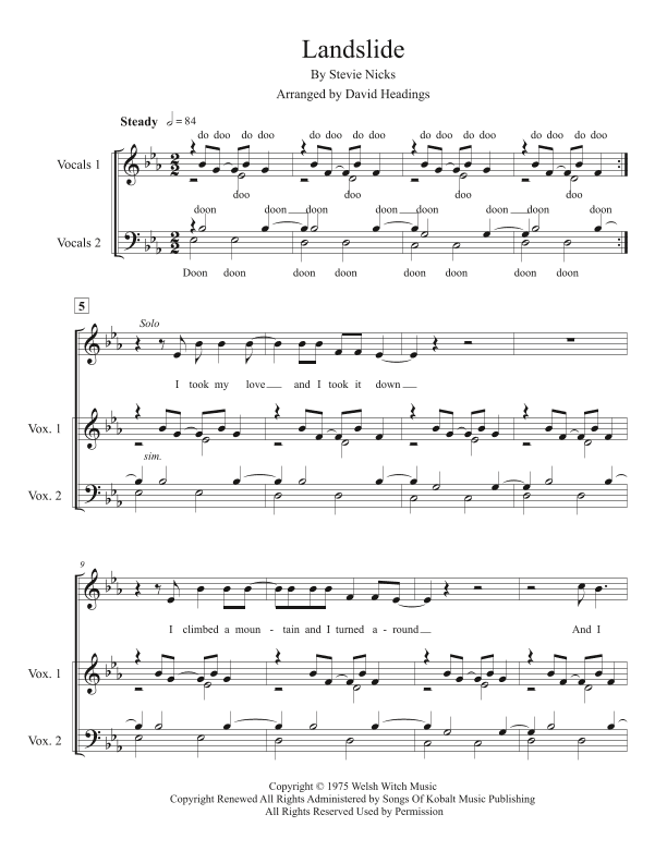 Landslide (arr. David Headings)